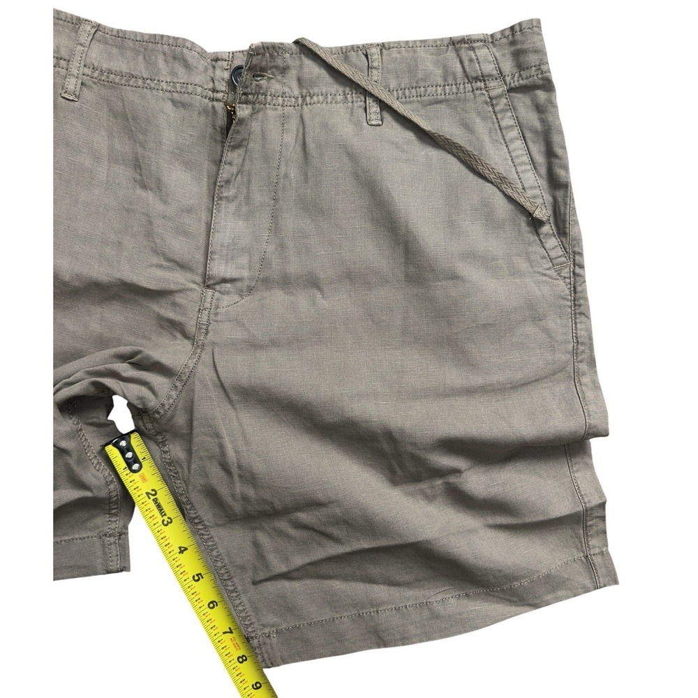 New Lucky Brand Linen Blend Flat Front Chino Shorts 9" Men's 40 MSRP $69.50 - Picture 6 of 9